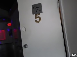 Gamine and curious MILF Britney Amber is ready to suck glory hole BBC