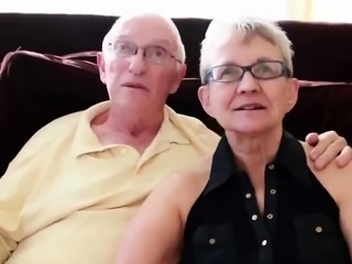 Horny amateur granny cuckolds her husband with a young stud
