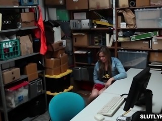 LP Officer fucks Blair Williams reckless