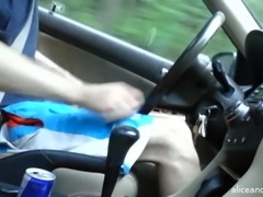 Jerking Off In The Car