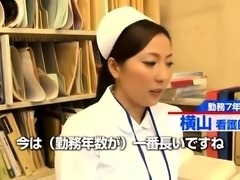 Horny Asian nurse in uniform enjoys a hard fucking in public