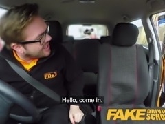 Fake Driving School Big tits learner ends lesson with anal