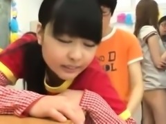 Wild Japanese babes indulge in hardcore sex in the classroom