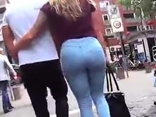 Sexy Walking Ass in Tight Jeans