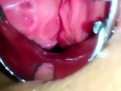 Solo fetish hoe toys her pussy with cucumber and loves it
