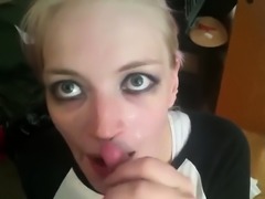 Swedish Amateur Gothic Blowjob