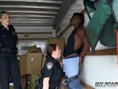 Blonde milf firm tits Black suspect taken on a tough ride