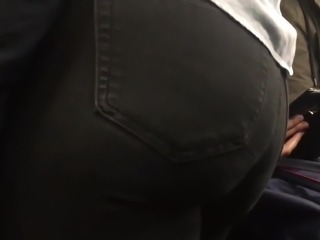 Candid Walk 57 - Peach Pawg in Jeans