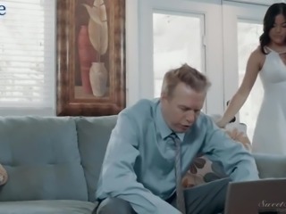 Lewd cheating busty friend Kendra Spade fucks with not her hubby
