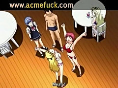 Harem side anime movie full of porn hardcore  free