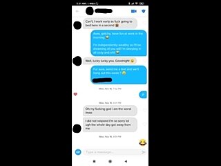 Persistence Pays Off ( Tinder & Text Conversation)