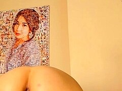 Asian small tit girl masturbating