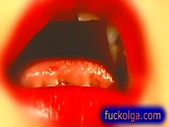 Extreme closeup on cumshots in mouth and lips  free