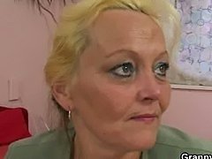 Granny slut is picked up and fucked