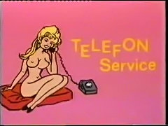 vintage 70s german - Telefon Service - cc79