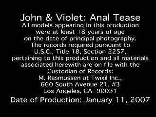 Violet and John Anal Tease