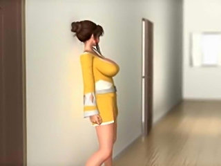 3d hentai scene with anal dildo sex