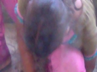My sister's deep cleavage free
