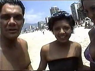 Brazilian Beach Babes Go Anal