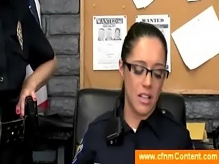 Female cops sucking two arrested guys  free