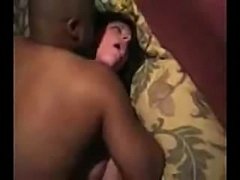 Amateur homemade video of a white hooker getting fucked hard by a big black guy