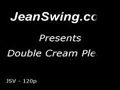 Swinger wife gets double vaginal creampie. Both guysunload in her pussy at...