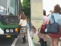 Bus full of asian schoolgirls fucking teacher, nice cfnm scene