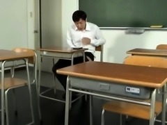 Dominant Asian schoolgirl satisfies her teacher's anal needs