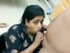 South Indian bhabhi sucks young boy&rsquo;s dick for fun