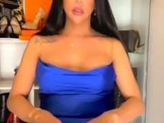 Busty brunette with big boobs rides cock