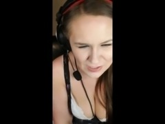 Gamer Girl Stalked by Obsessed Fan and Punished on Stream