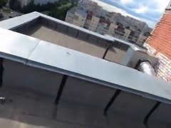 the rooftop meeting ended with sex and facial cum.