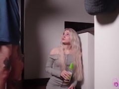 Russian whore Belleniko cums from quick fuck in the kitchen with step uncle