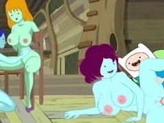 Adventure time hentai scene with your favourite heroes from well-known tv-shows