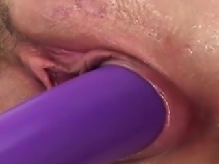 He shaven pussy swallows her fingers