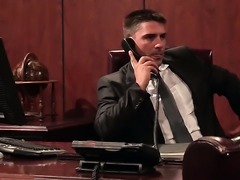 Nickey Huntsman has sex in office