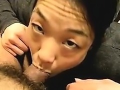 Petite amateur Asian blowjob