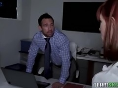 Too curious secretary Alexa Nova gets punished by her boss with analfuck