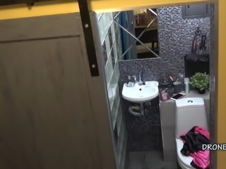Beautiful Melissa in the bathroom - Spy camera